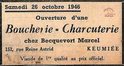 Keumiée : Chez BECQUEVORT Marcel (Boucherie - charcuterie)