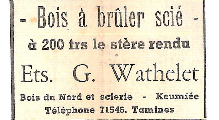 Keumiée : Ets G. WATHELET