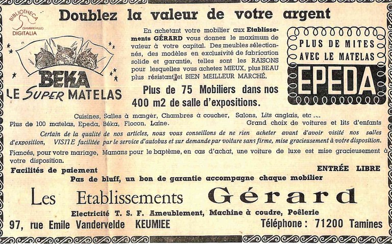 Keumiée : les établissements GERARD