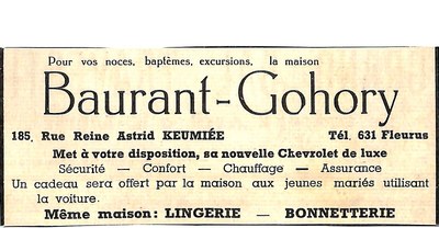 Keumiée : Maison BAURANT - GOHORY  (pour vos noces, baptêmes, excursions, ...)