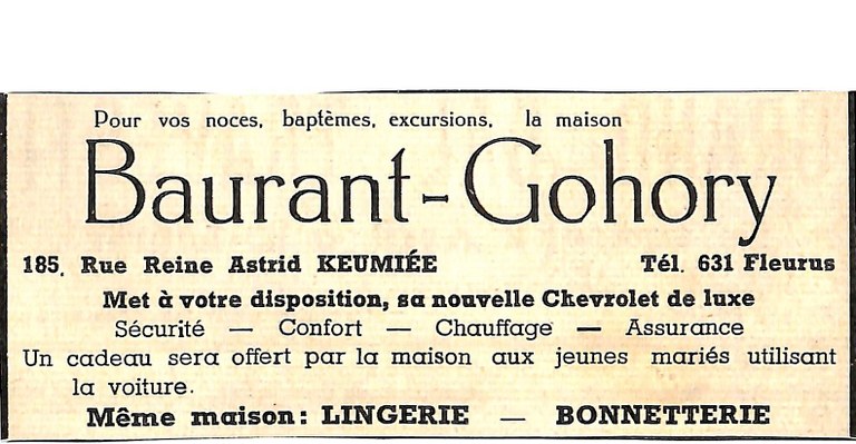 Keumiée : Maison BAURANT - GOHORY  (pour vos noces, baptêmes, excursions, ...)