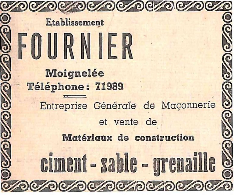 Moignelée : Etablissement FOURNIER