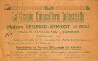 Maison LECLERCQ - GENICOT (Au Marchau) : la Grande Quincaillerie Indistrielle