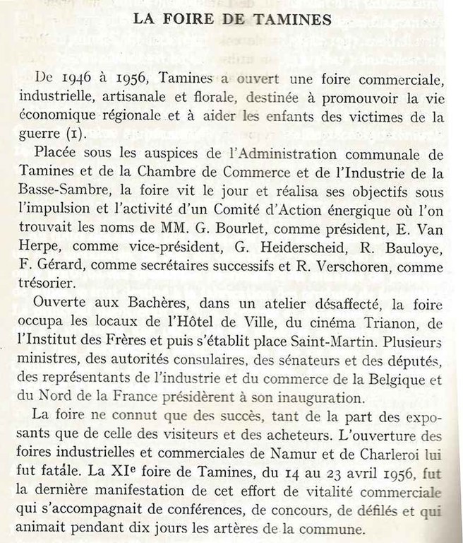 Tamines : la foire de Tamines