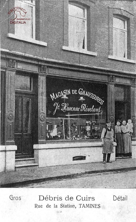 Tamines : Magasin de chaussures Joseph HUVENNE REVELARD