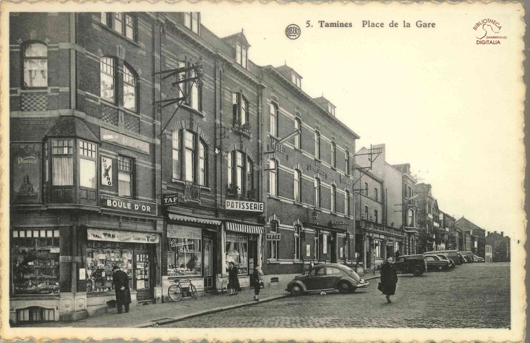 Tamines : place de la Gare