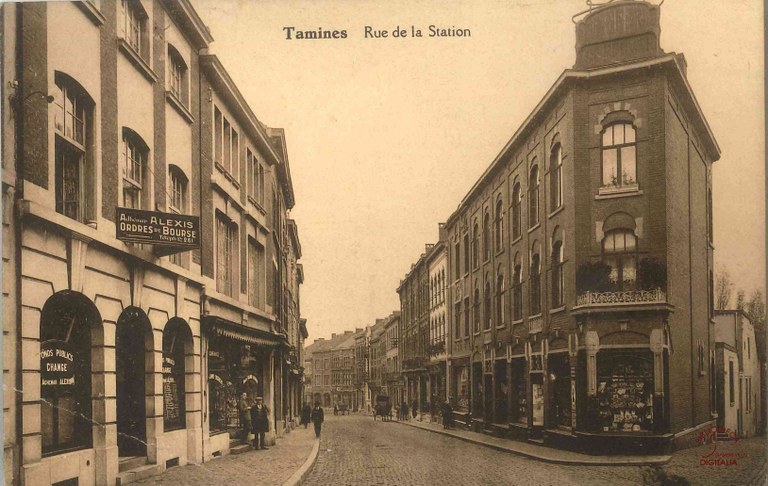 Tamines : rue de la Station. Adhémar ALEXIS, Fonds Publics et Change