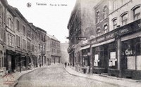 Tamines : rue de la Station avec l' Union Bancaire Belge