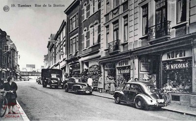 Tamines : Rue de la Station avec le  Nopri