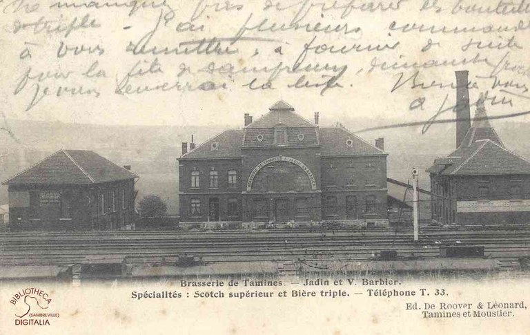 Tamines : Brasserie JADIN et V. BARBIER
