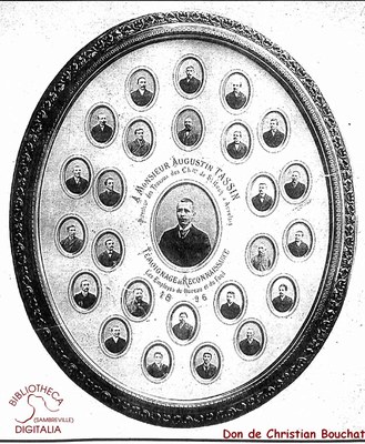 Témoignage de reconnaissance à Monsieur Augustin TASSIN (directeur des travaux du charbonnage de Saint Roch), ainsi que les employés du bureau et du fond. 1896