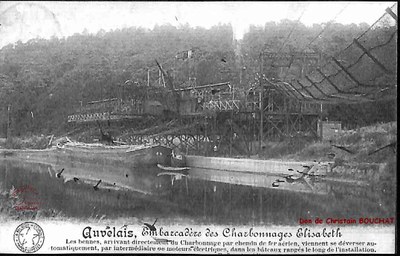 Auvelais : Embarcadère des Charbonnages Elisabeth
