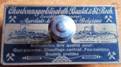 Tampon buvard au nom des Charbonnages Elisabeth