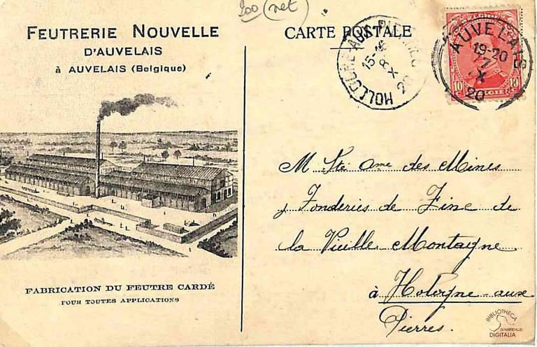 Auvelais : Feutrerie Nouvelle d'Auvelais