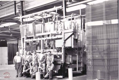Auvelais : Glaceries Saint Gobain : membres du personnel