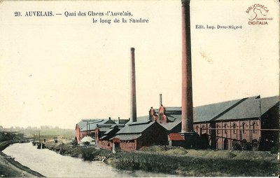Auvelais Quai des Glaces d'Auvelais le long de la Sambre