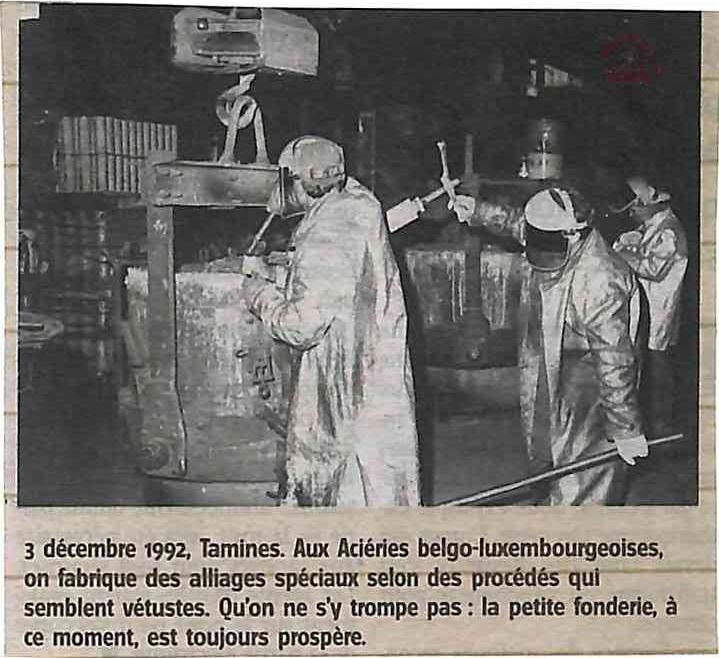Tamines : Aciéries Belgo-Luxembourgeoises
