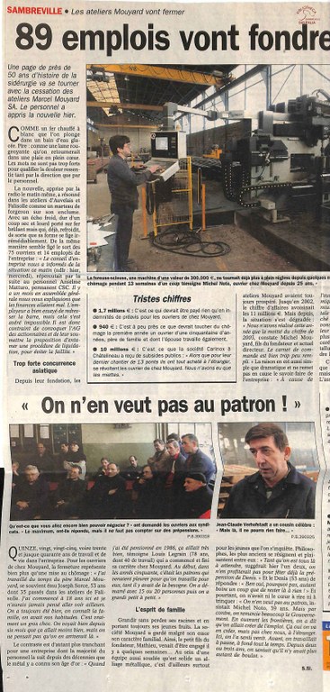 Falisolle : Ateliers Marcel MOUYARD