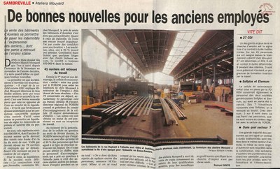 Falisolle : Ateliers Marcel MOUYARD