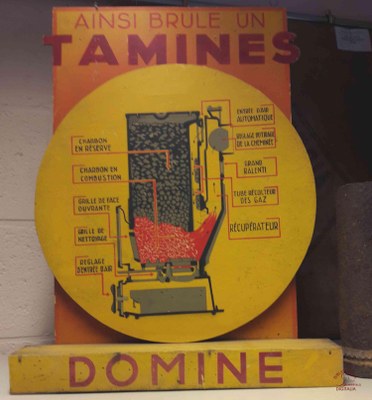 Tamines : Fonderie et Poêlerie de Tamines objet publicitaire