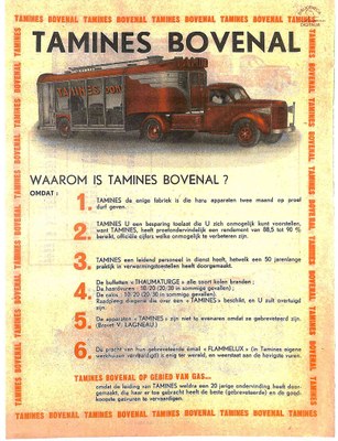 Tamines : Fonderies et poêleries feuillet publicitaire