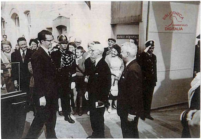 Tamines : Fonderies et poêleries. Visite royale vers 1965