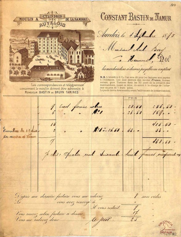 Auvelais : moulins à cylindre de la Sambre