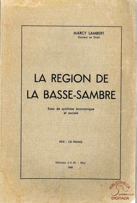 La région de Basse-Sambre. Essai de synthèse économique et sociale
