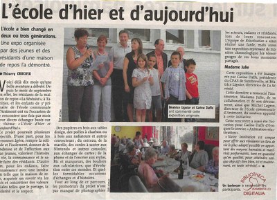 Arsimont : école communale. L’école d'hier et d'aujourd'hui
