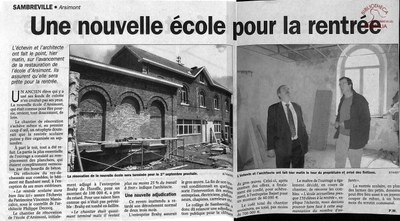 Arsimont : école communale. Une nouvelle école pour la rentrée