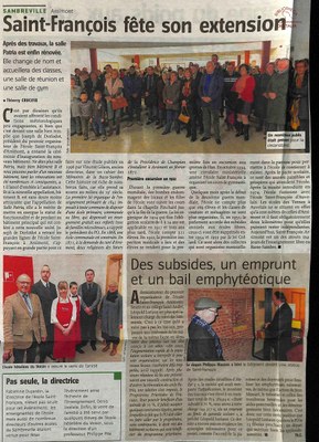 Arsimont : Saint-François fête son extension