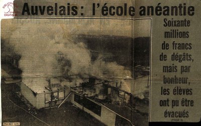 Auvelais : cité scolaire du Bosquet.