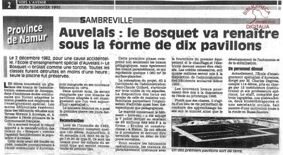 Auvelais : cité scolaire du Bosquet.