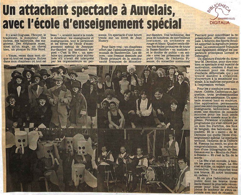 Auvelais : cité scolaire du Bosquet.