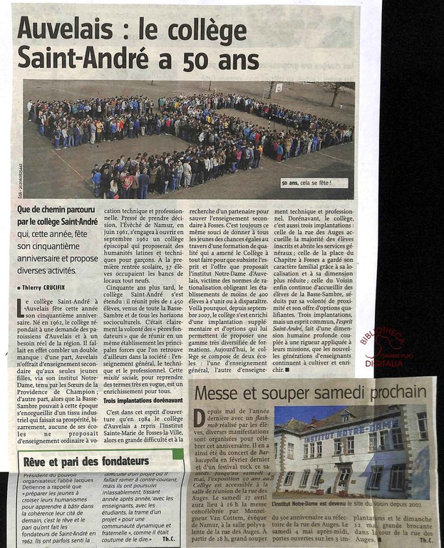 Auvelais : collège Saint-André