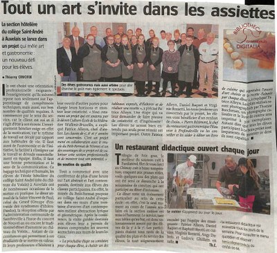 Auvelais : la section hôtelière du collège Saint-André