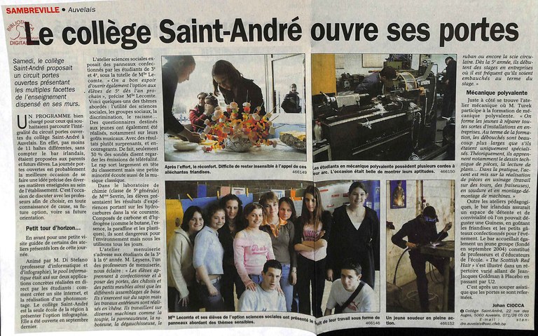 Auvelais : le collège Saint-André