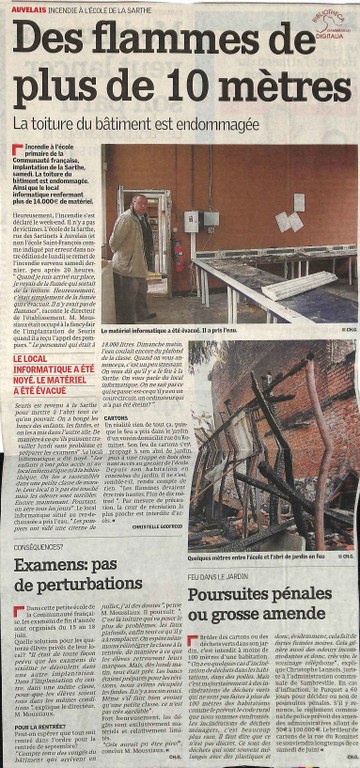 Auvelais : école de la Communauté française implantation de la Sarthe