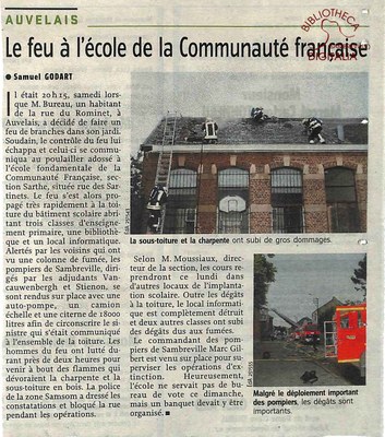 Auvelais : école fondamentale de la Communauté française