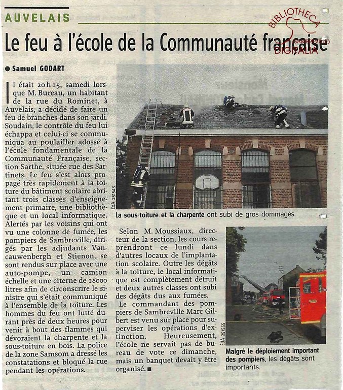 Auvelais : école fondamentale de la Communauté française