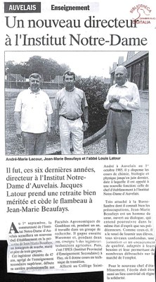 Auvelais : L'Institut Notre-Dame.