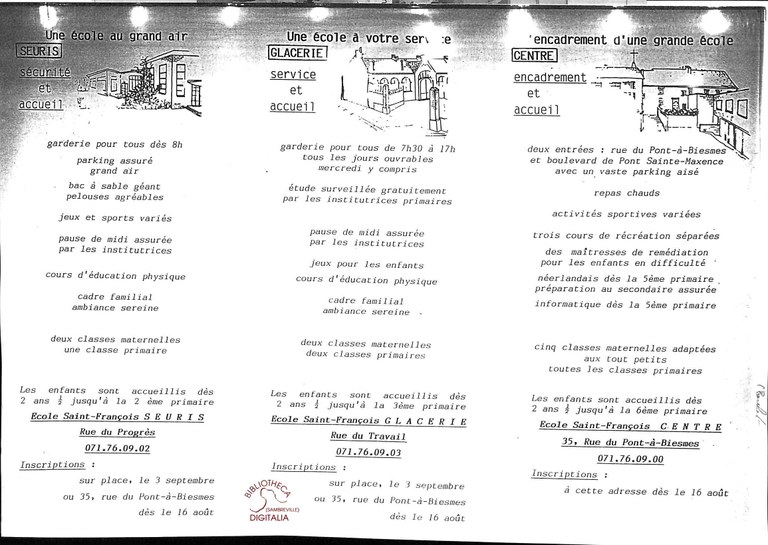Auvelais : école Saint-François
