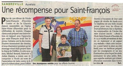 Auvelais : l'école Saint-François.