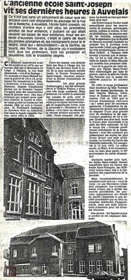 Auvelais : l'école Saint-Joseph vit ses dernières heures