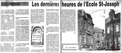 Auvelais : "les derniers heures de l’école Saint-Joseph"