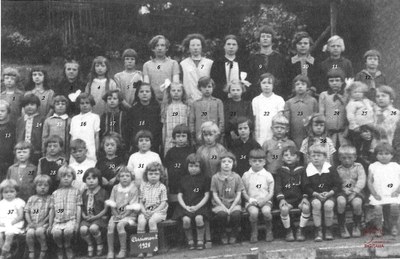 Arsimont : école communale. Classe de 1928