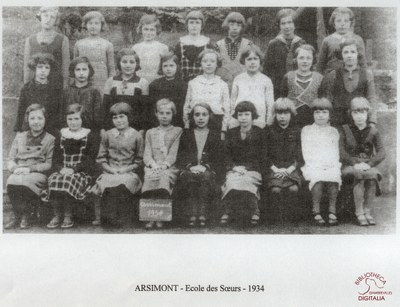 Arsimont école de sœurs 1934