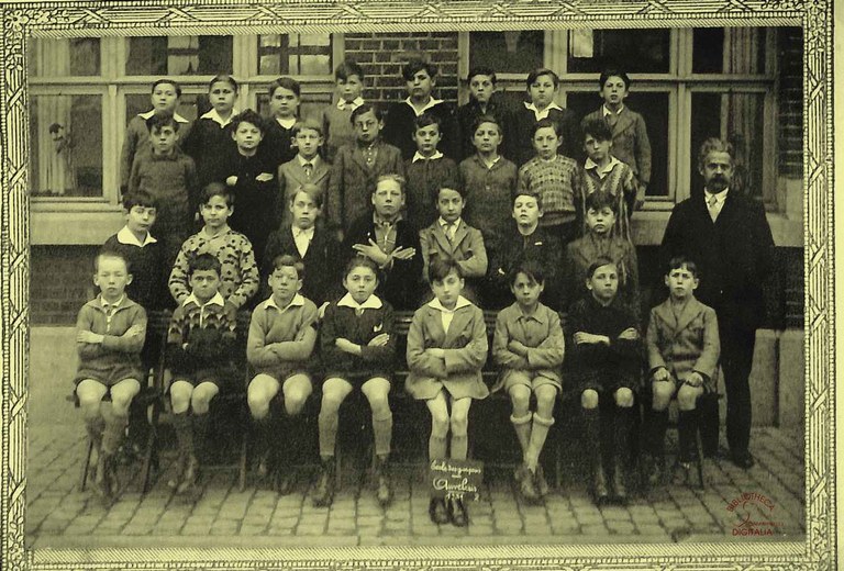 Auvelais : école communale, classe de M. YERNAUX