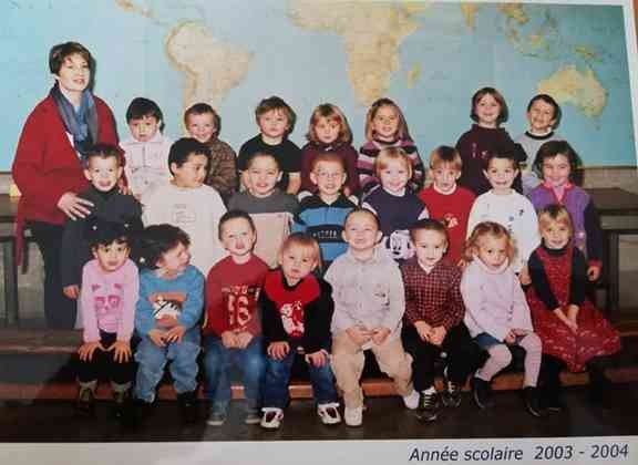 Auvelais : école Saint François (rue Pont-à-Biesmes). Classe de Mme Sylvia