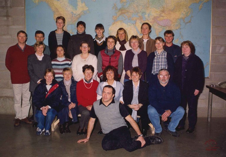 Auvelais : école Saint François (rue Pont-à-Biesmes). Les enseignants
